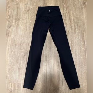 Lululemon black align leggings 25 inseam size 2